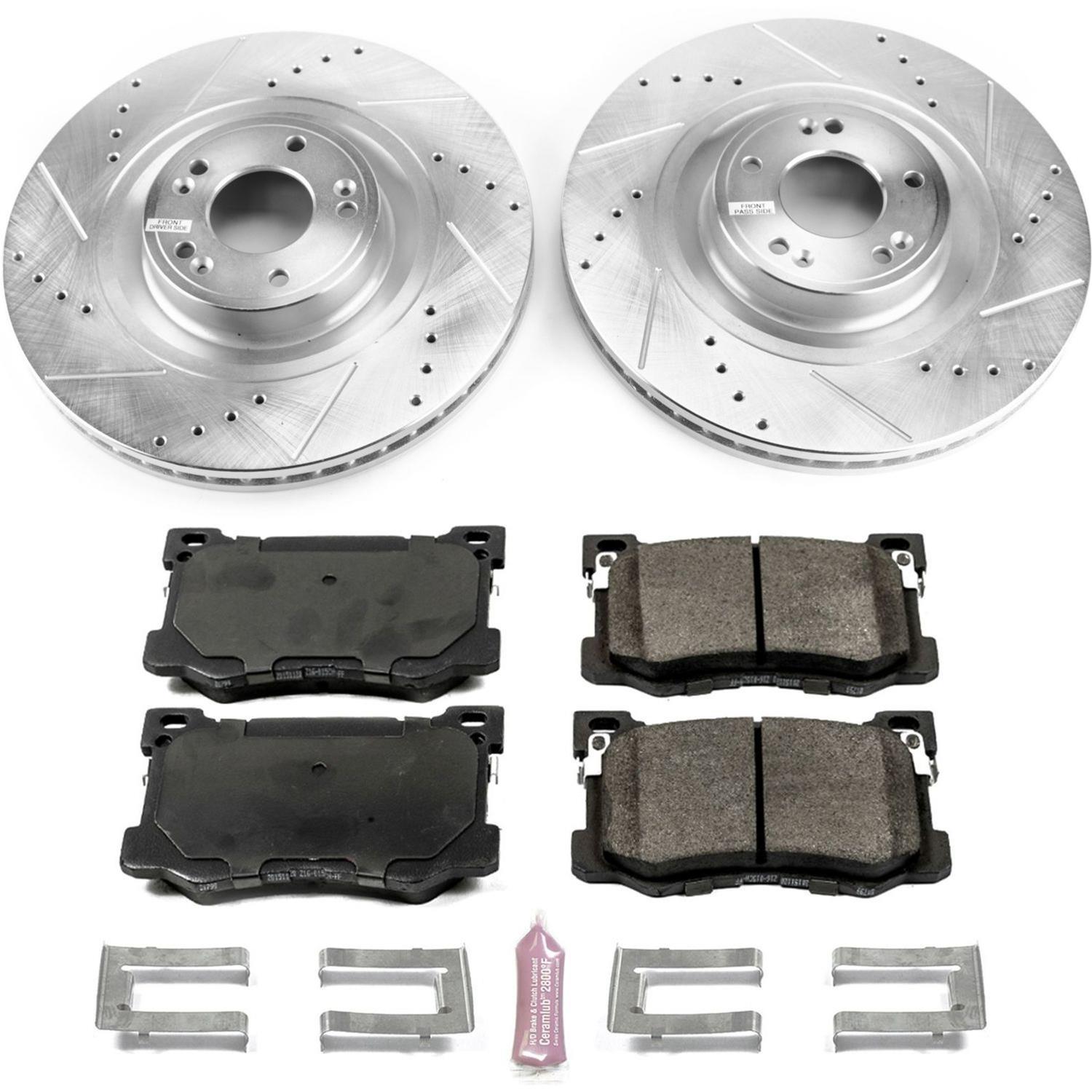 Power Stop 15-16 Hyundai Genesis Front & Rear Z23 Evolution Sport Brake Kit (1x psbK5848, 1x psbK7371) thumbnail 9