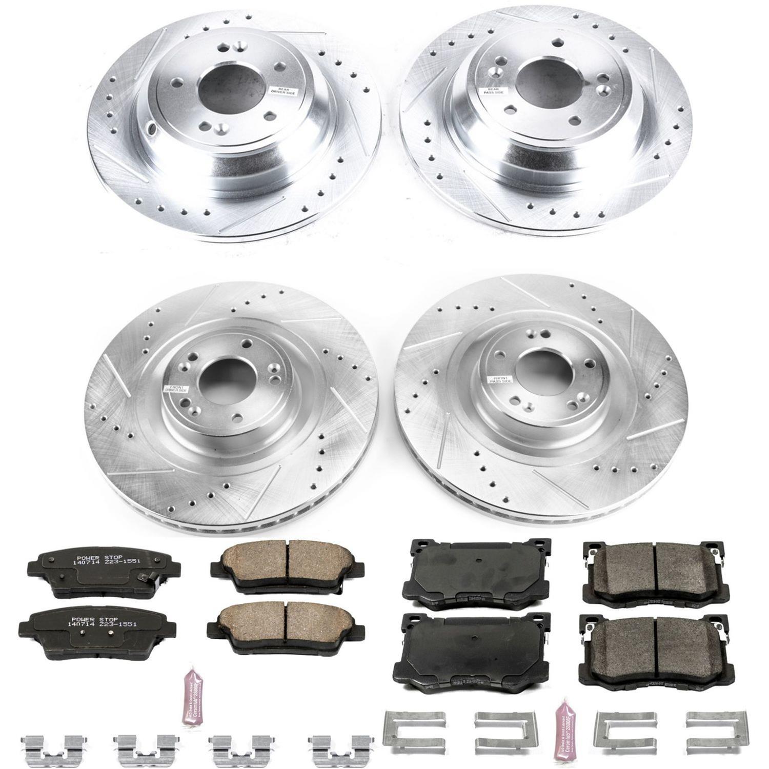 Power Stop 15-16 Hyundai Genesis Front & Rear Z23 Evolution Sport Brake Kit (1x psbK5848, 1x psbK7371) thumbnail 8