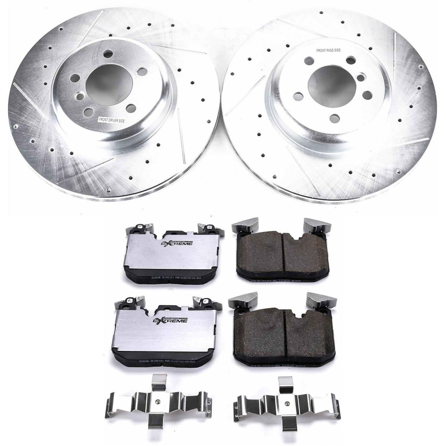 Power Stop 12-15 BMW 335i Front & Rear Z26 Street Warrior Brake Kit (1x psbK7435-26, 1x psbK6672-26) thumbnail 5