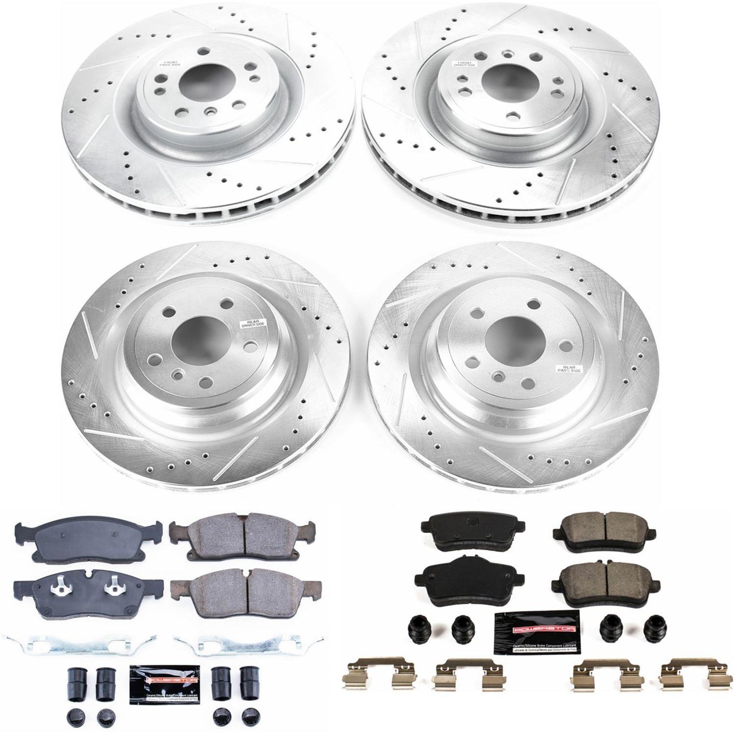 Power Stop 2016 Mercedes-Benz GLE300d Front & Rear Z23 Evolution Sport Brake Kit (1x psbK7438, 1x psbK6883) thumbnail 8