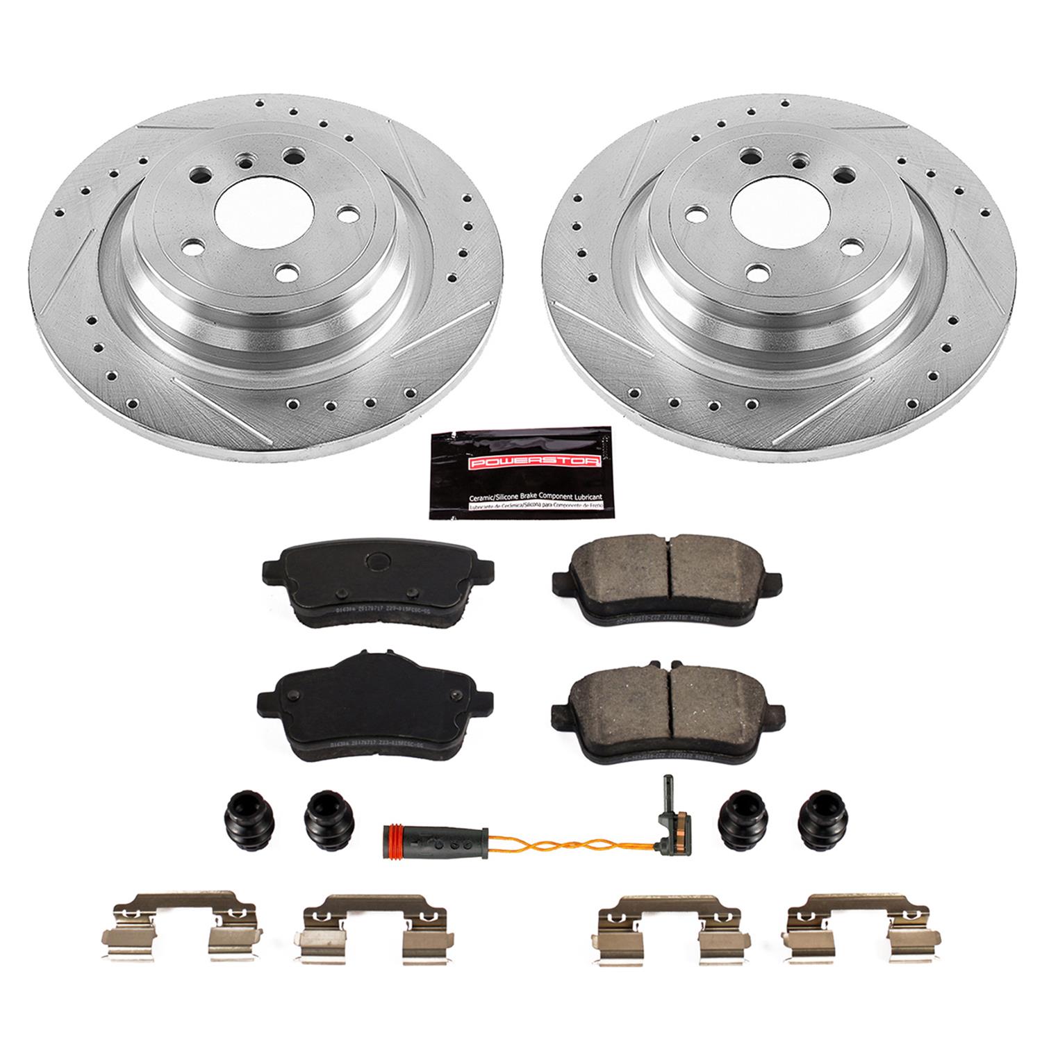 Power Stop 2018 Mercedes-Benz GLE350 Front & Rear Z23 Evolution Sport Brake Kit (1x psbK7440, 1x psbK8114) thumbnail 4