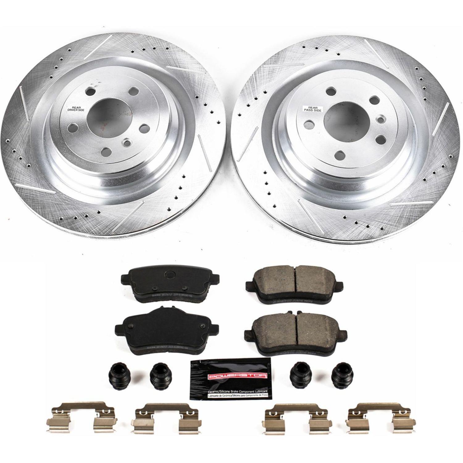 Power Stop 2017 Mercedes-Benz GLS450 Front & Rear Z23 Evolution Sport Brake Kit (1x psbK6903, 1x psbK7448) thumbnail 9