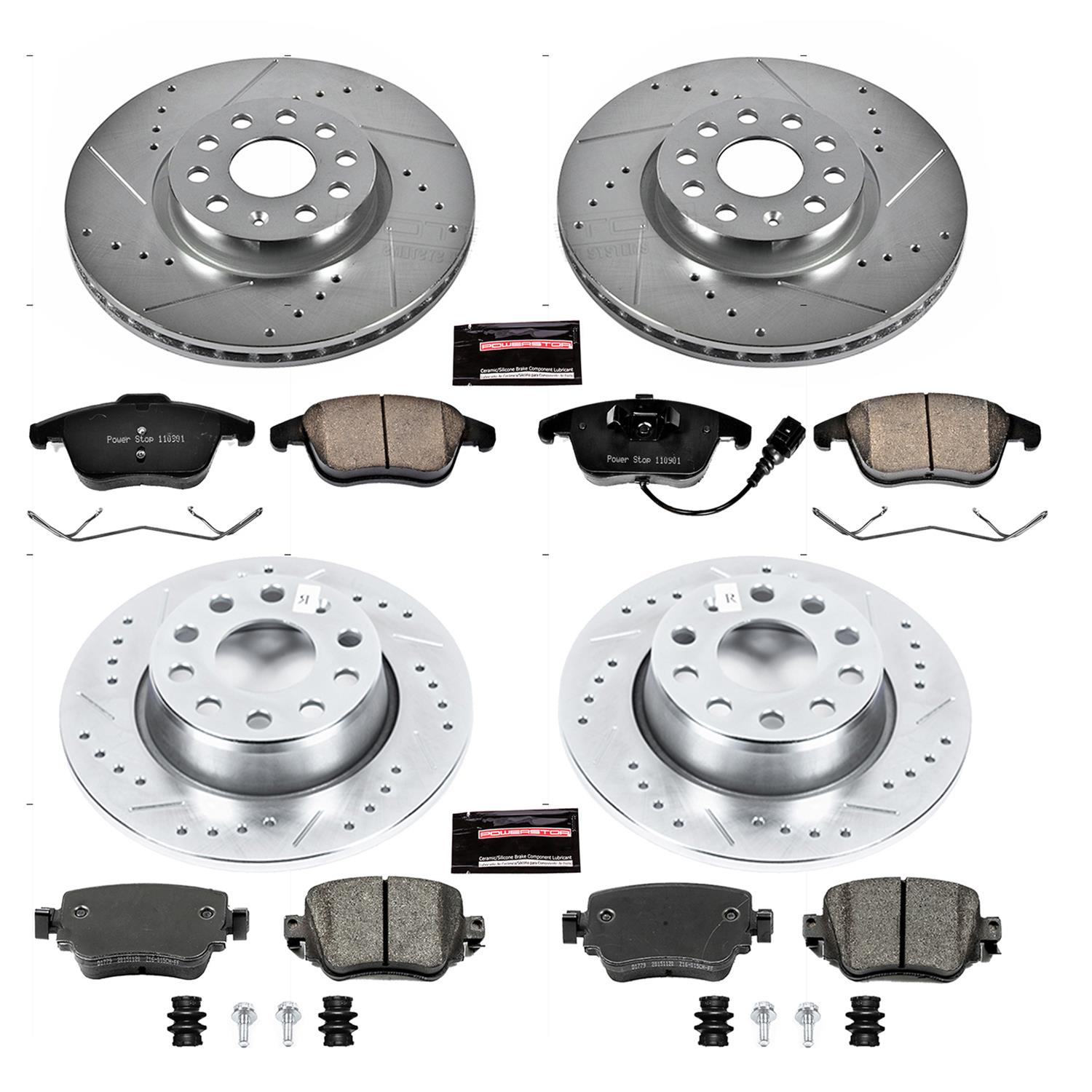 Power Stop 15-18 Volkswagen Passat Front & Rear Z23 Evolution Sport Brake Kit (1x psbK2963, 1x psbK7053) thumbnail 8