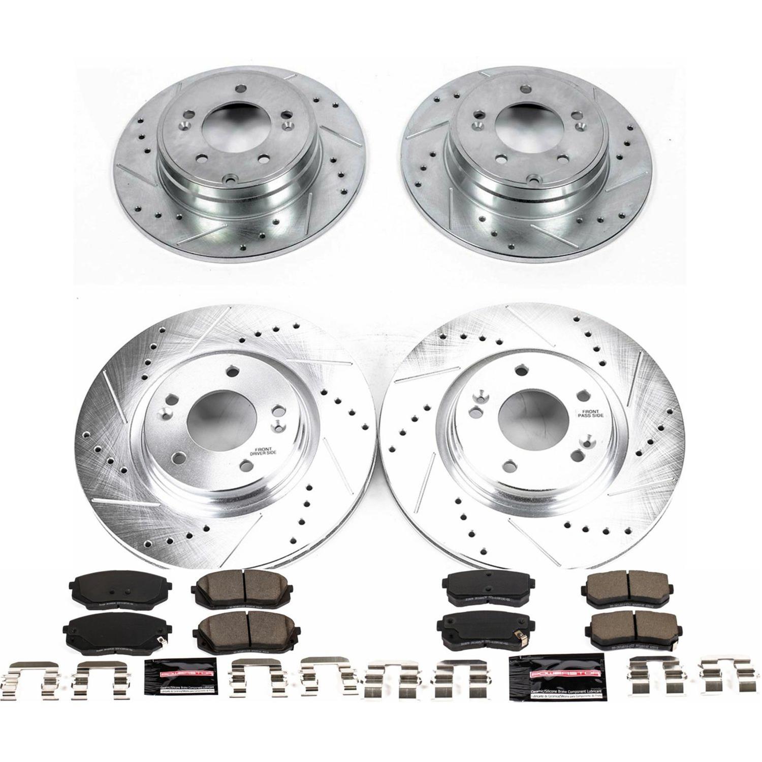 Power Stop K7522 Power Stop Z23 Evolution Sport Brake Upgrade Kits