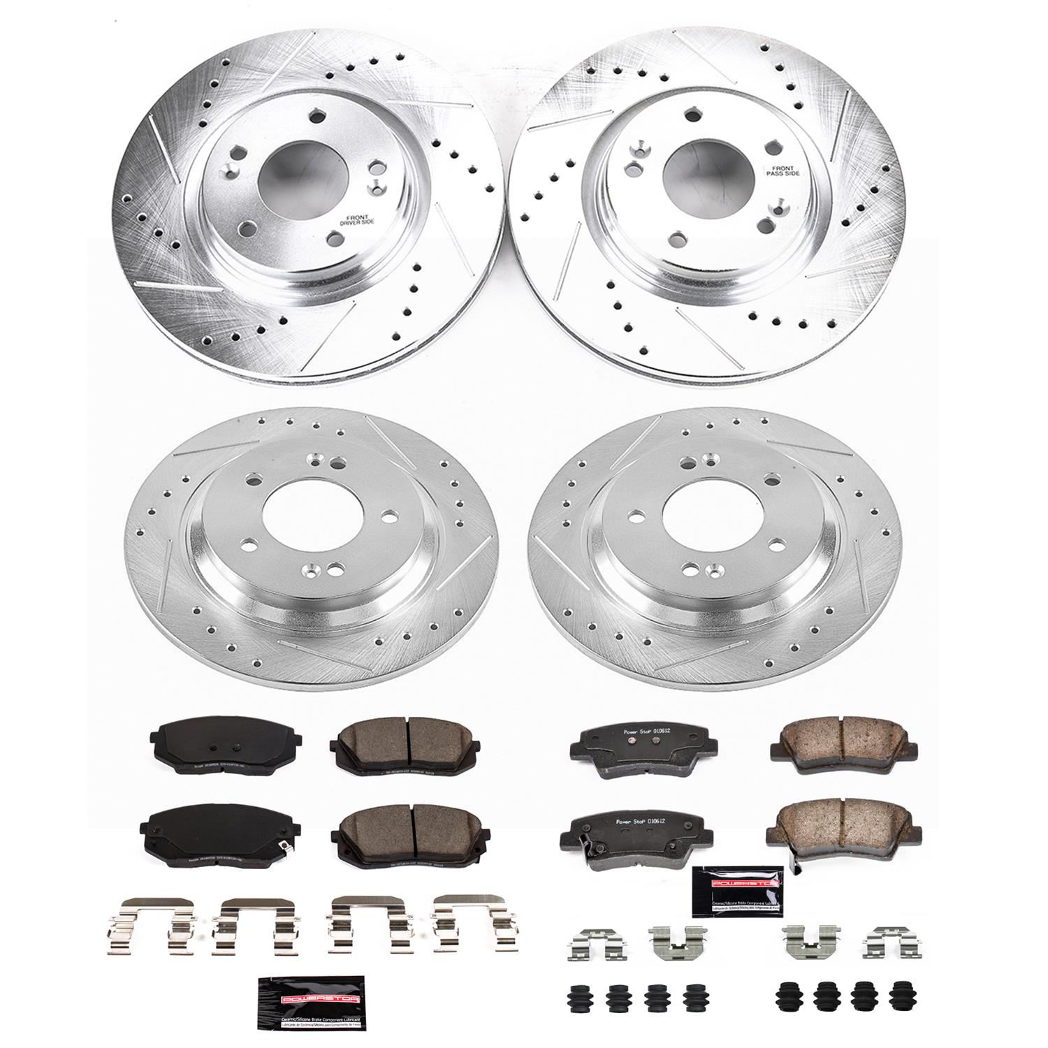 Power Stop 17-19 Hyundai Sonata Front & Rear Z23 Evolution Sport Brake Kit (1x psbK7524, 1x psbK7353) thumbnail 8