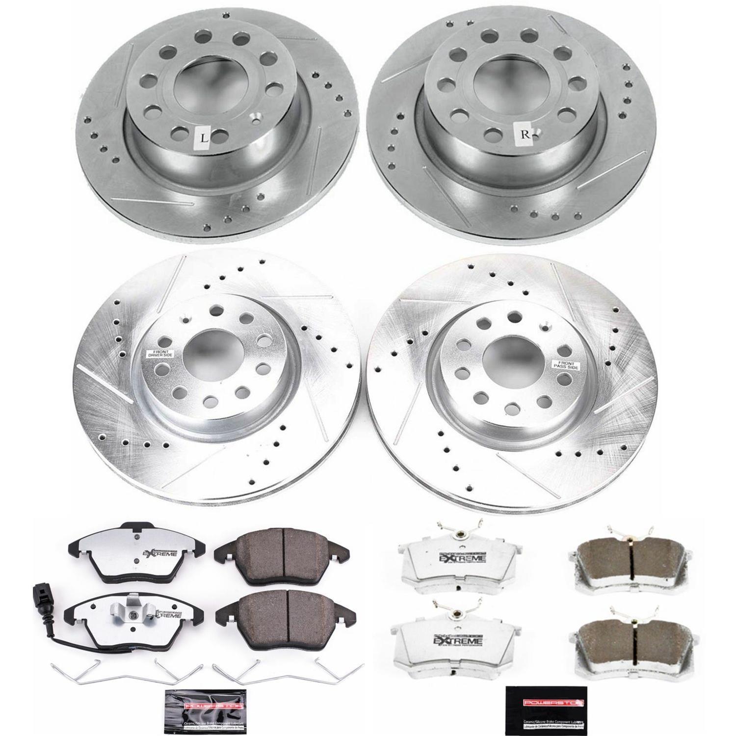 Power Stop 2013 Audi A3 Front & Rear Z26 Street Warrior Brake Kit (1x psbK2259-26, 1x psbK5671-26) thumbnail 5