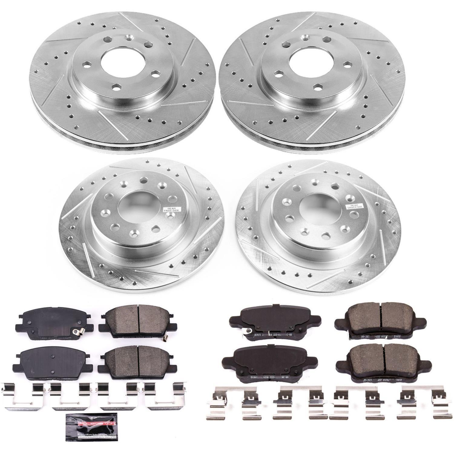 Power Stop 2018 Chevrolet Equinox Front & Rear Z23 Evolution Sport Brake Kit (1x psbK7400, 1x psbK7721) thumbnail 8