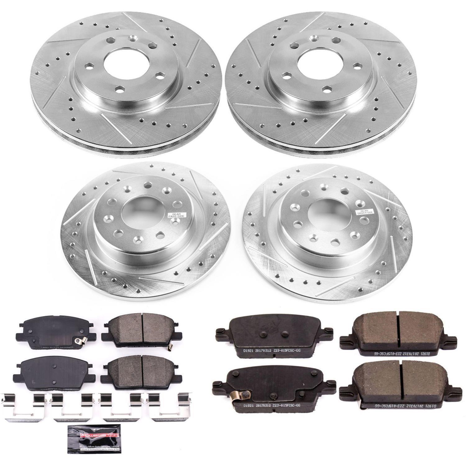 Power Stop 16-18 Chevrolet Malibu Front & Rear Z23 Evolution Sport Brake Kit (1x psbK7400, 1x psbK7722) thumbnail 8