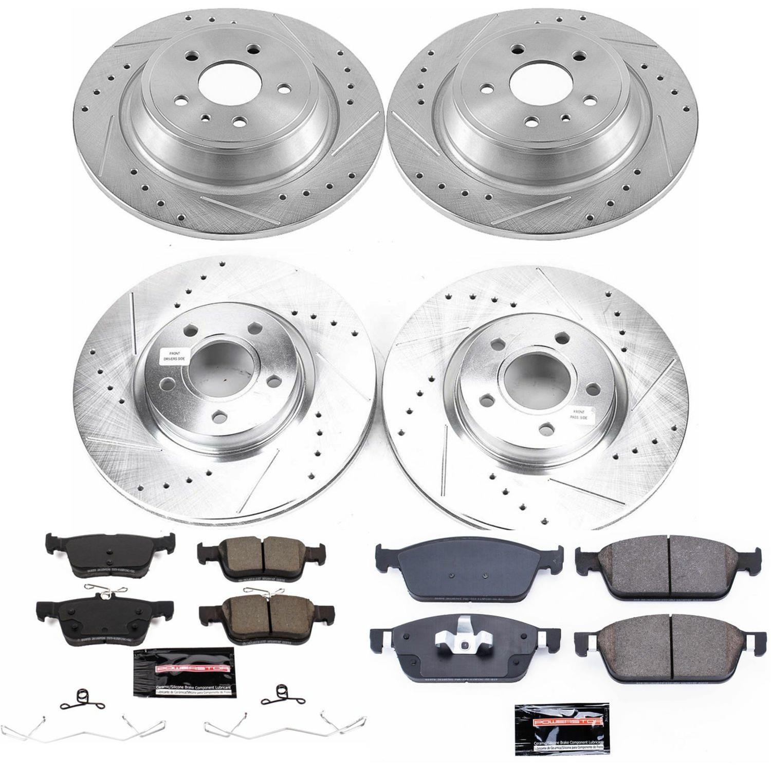 Power Stop 17-18 Ford Escape Front & Rear Z23 Evolution Sport Brake Kit (1x psbK7723, 1x psbK7338) thumbnail 4