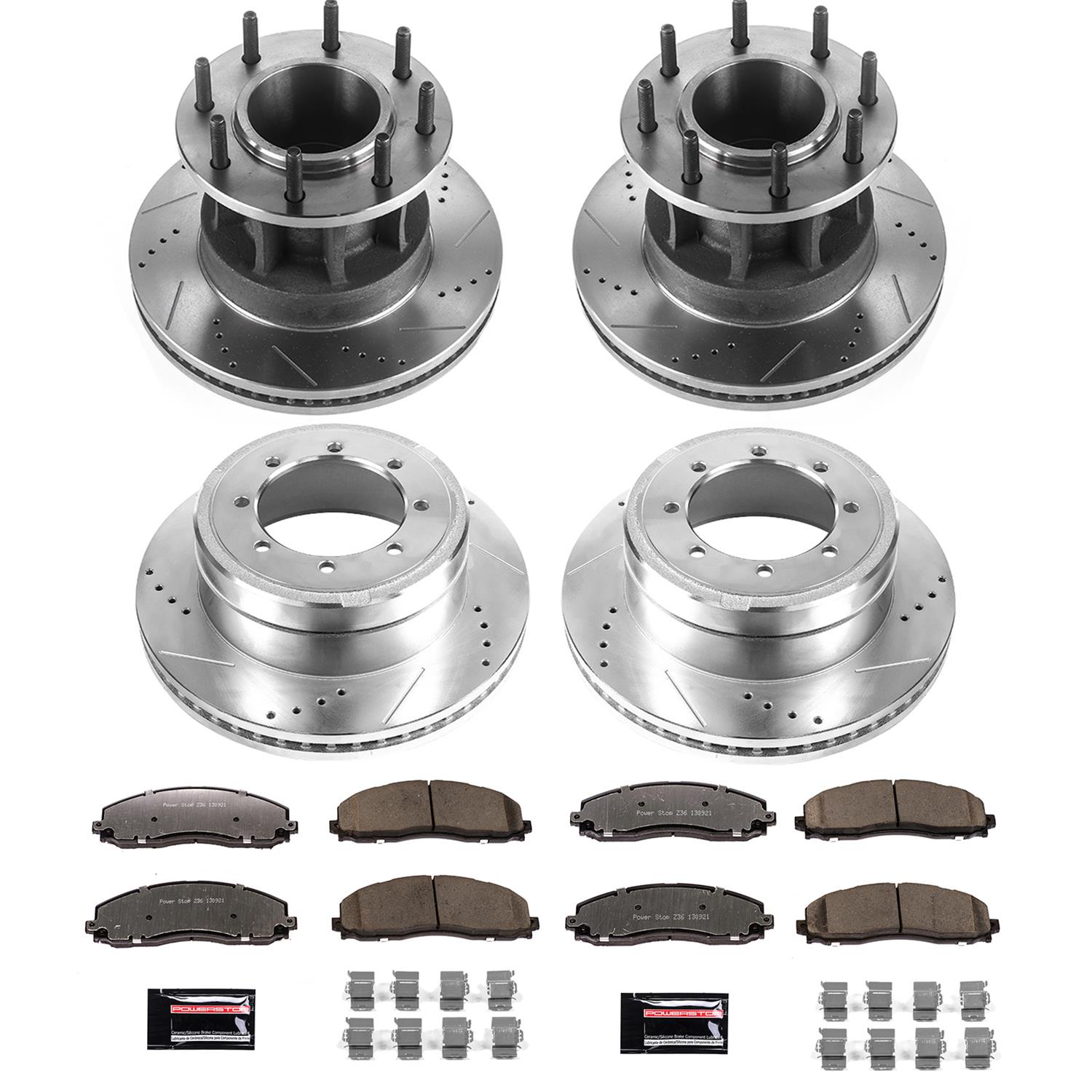 Power Stop 17-22 Ford F-350 Super Duty Front & Rear Z36 Truck & Tow Brake Kit (Bundled Kit) thumbnail 8