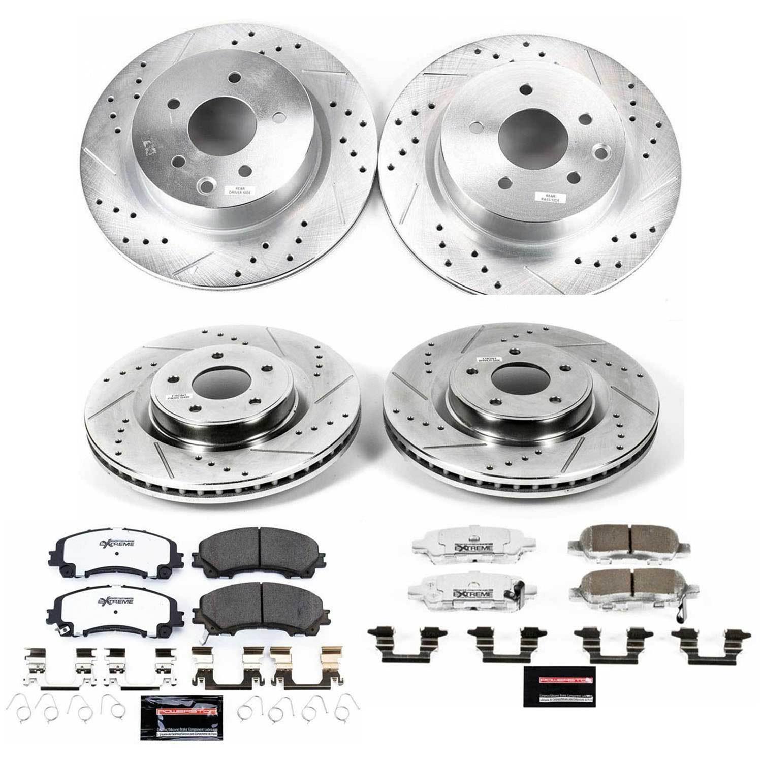 Power Stop 16-17 Infiniti QX50 Front & Rear Z26 Street Warrior Brake Kit (1x psbK179-26, 1x psbK6944-26) thumbnail 3