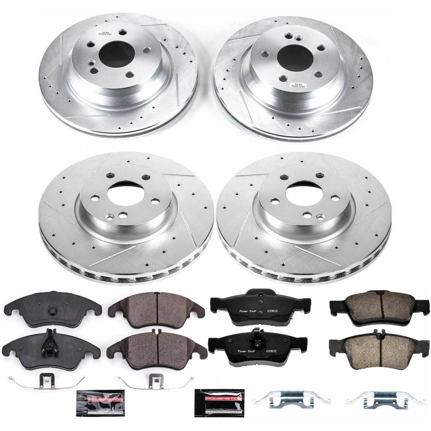 Power Stop 10-16 Mercedes-Benz E350 Front & Rear Z23 Evolution Sport Brake Kit (1x psbK6359, 1x psbK5792) thumbnail 4