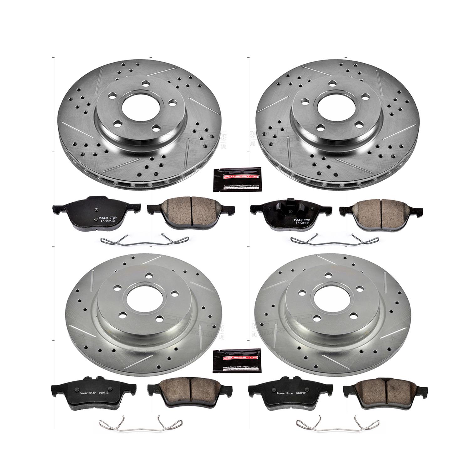 Power Stop 12-13 Volvo C30 Front & Rear Z23 Evolution Sport Brake Kit (1x psbK5976, 1x psbK4613) thumbnail 9