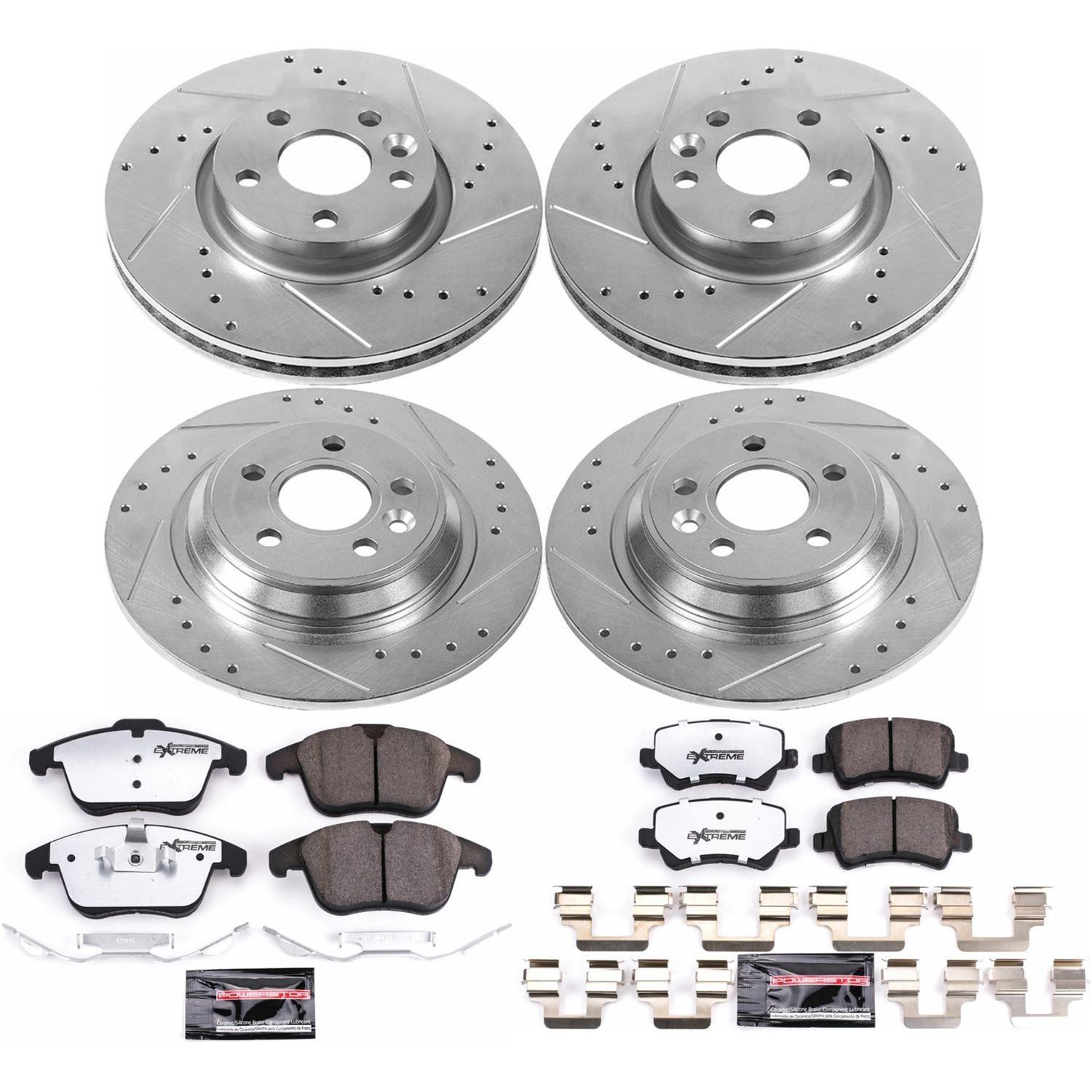 Power Stop 15-18 Volvo S60 Front & Rear Z36 Truck & Tow Brake Kit (1x psbK4700-36, 1x psbK4704-36) thumbnail 4