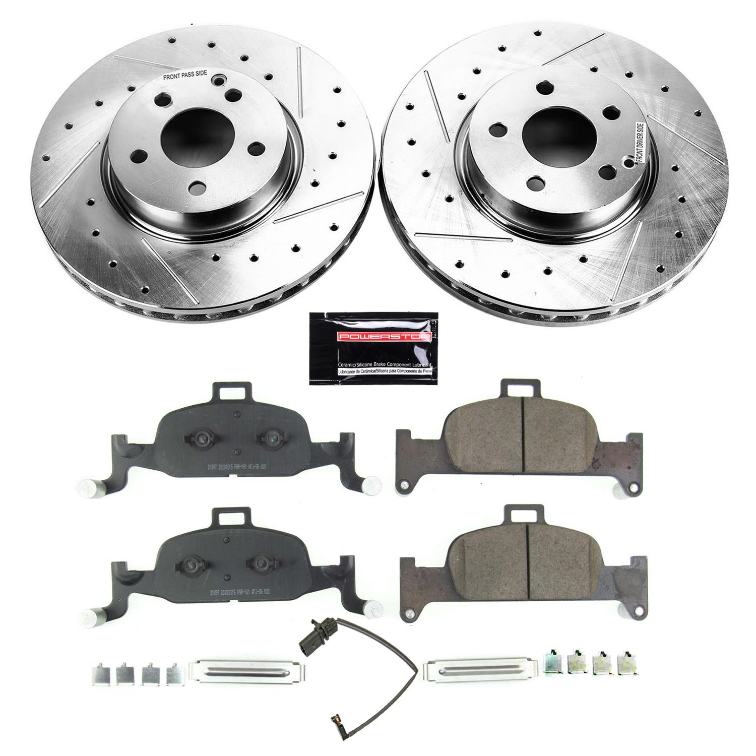 Power Stop 17-18 Audi A4 Front & Rear Z23 Evolution Sport Brake Kit (1x psbK7431, 1x psbK7648) thumbnail 9
