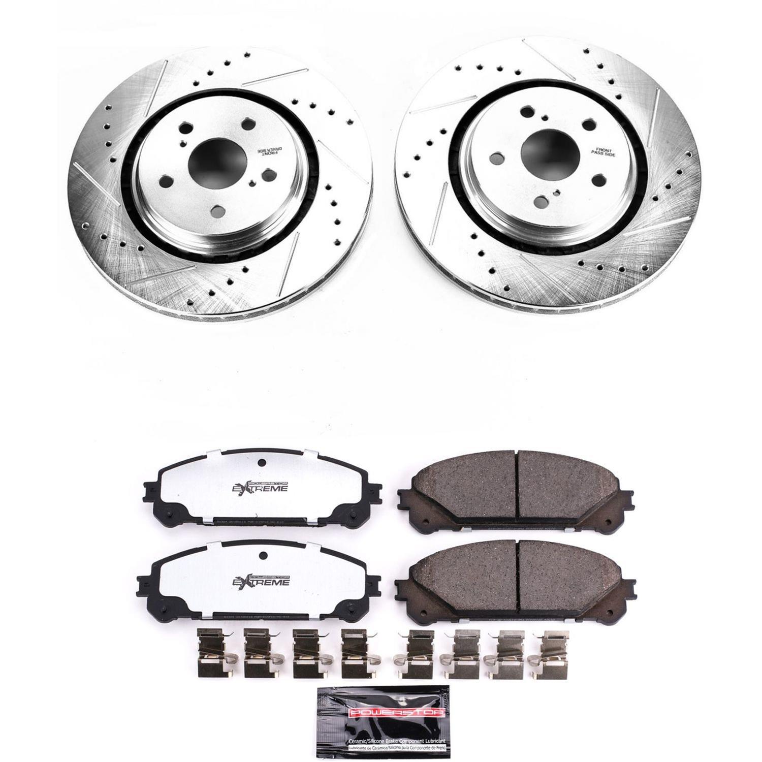Power Stop 18-21 Lexus RX450hL Front Z36 Truck & Tow Kit w/Cals (1x psbS3352, 1x psbK7688-36) thumbnail 4