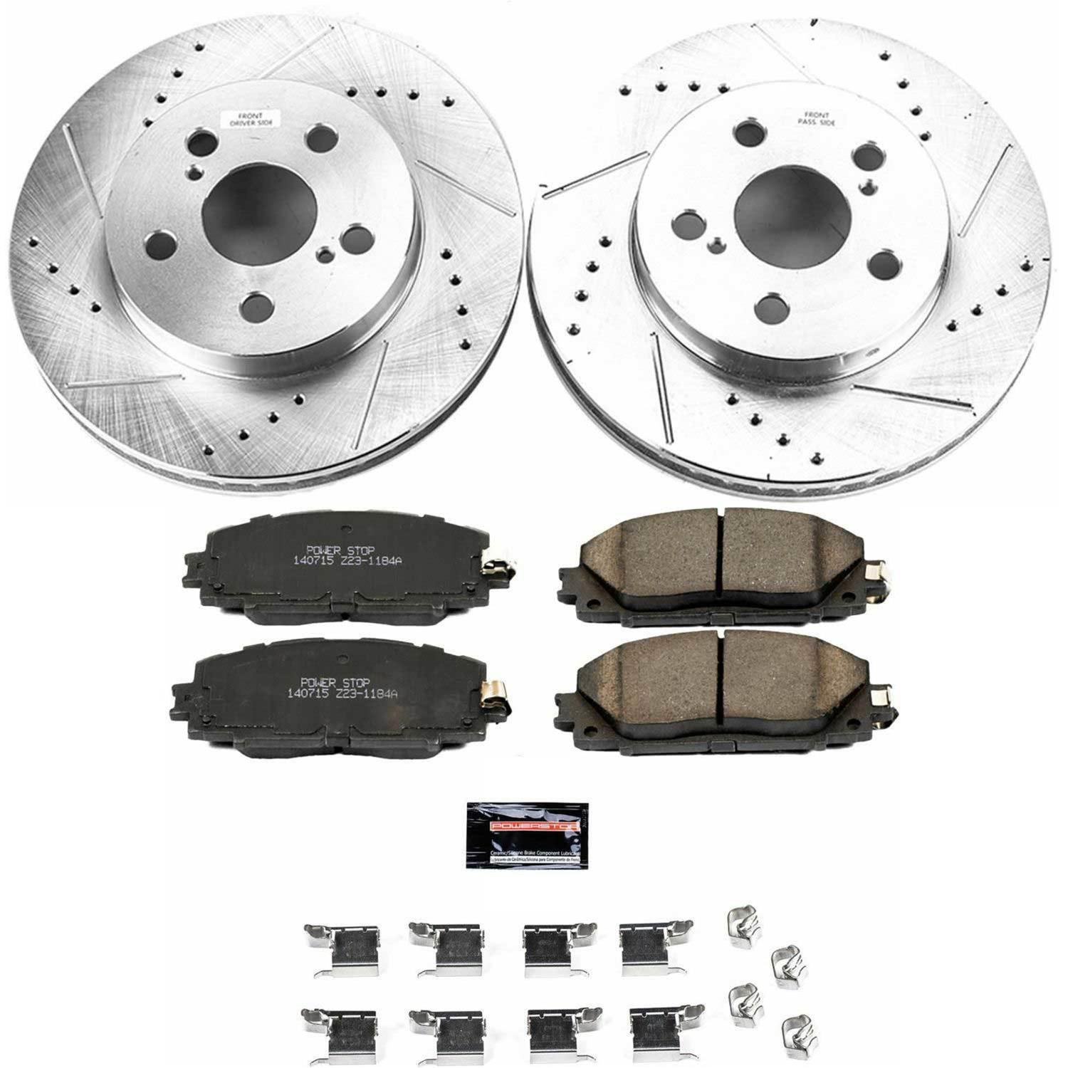 Power Stop 16-18 Toyota Prius Front & Rear Z23 Evolution Sport Brake Kit (1x psbK5503, 1x psbK7701) thumbnail 3