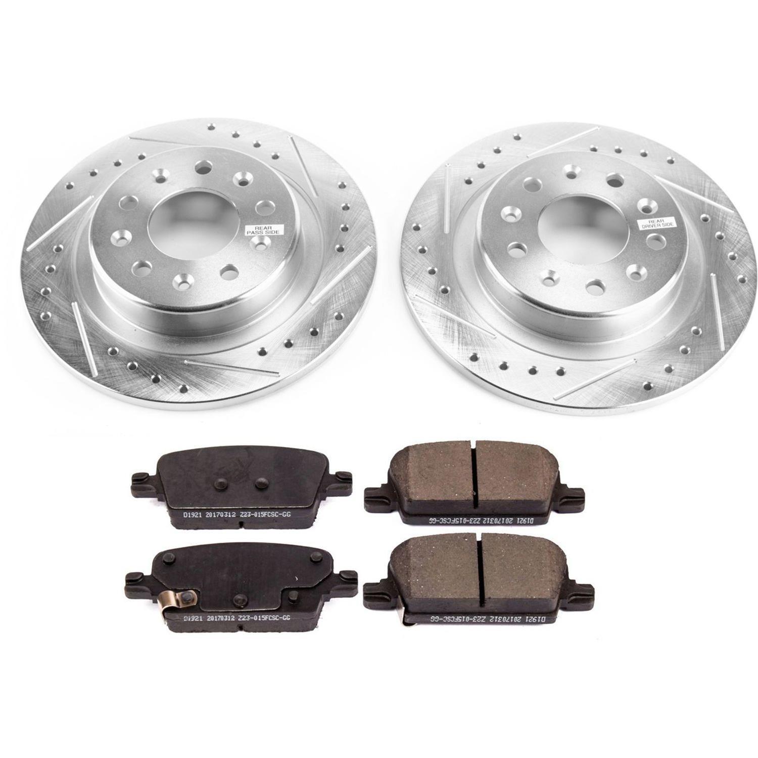 Power Stop 2021 Chevrolet Malibu Front & Rear Z23 Evolution Brake Kit (1x psbK7722, 1x psbK8738) thumbnail 4