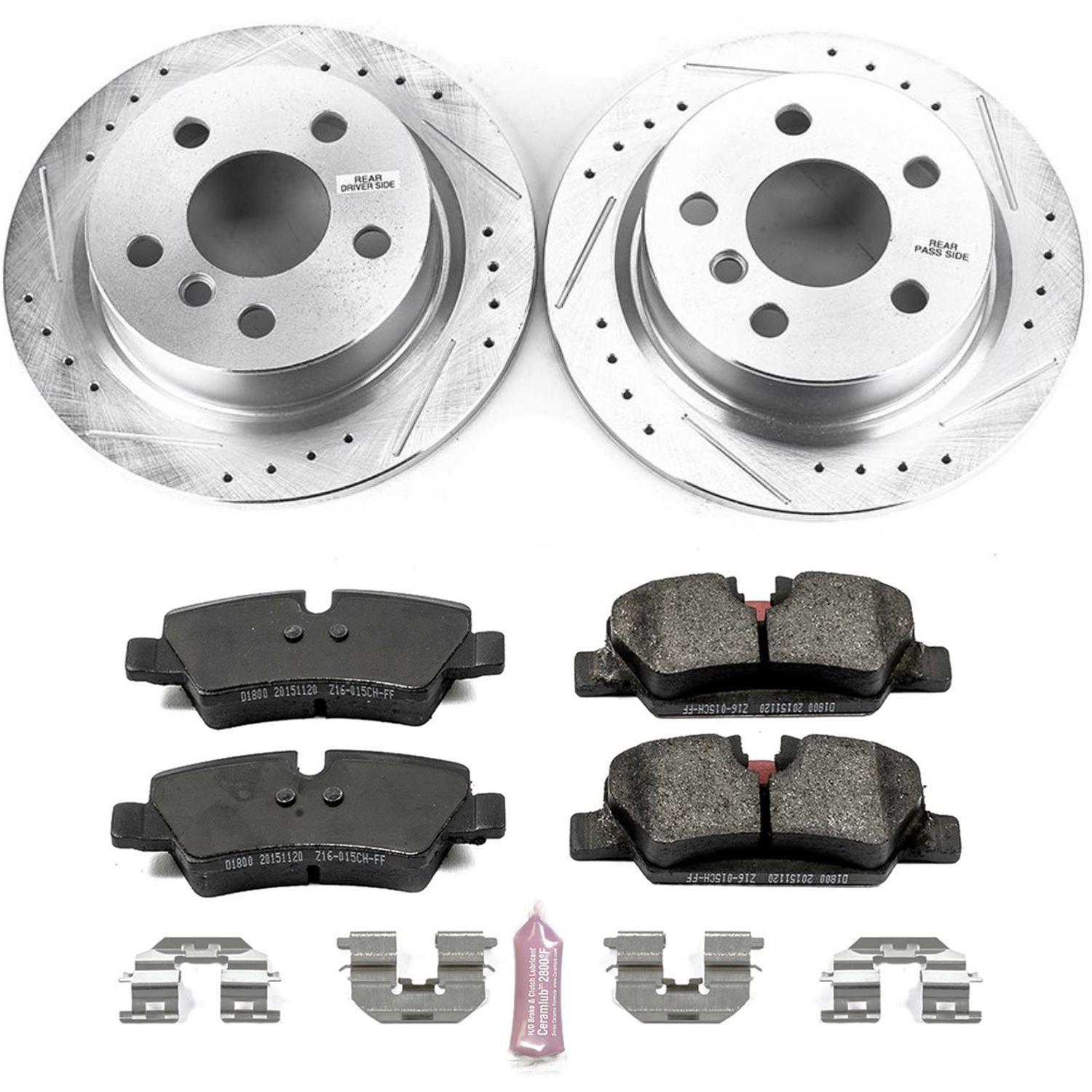 Power Stop 14-19 Mini Cooper Front & Rear Z23 Evolution Sport Brake Kit (1x psbK7750, 1x psbK7980) thumbnail 6