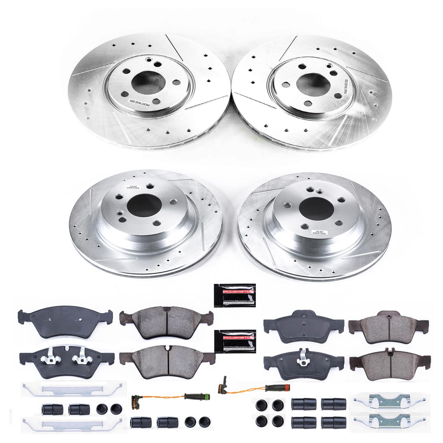 Power Stop 07-09 Mercedes-Benz E550 Front & Rear Z23 Evolution Sport Brake Kit (1x psbK7767, 1x psbK6359) thumbnail 8