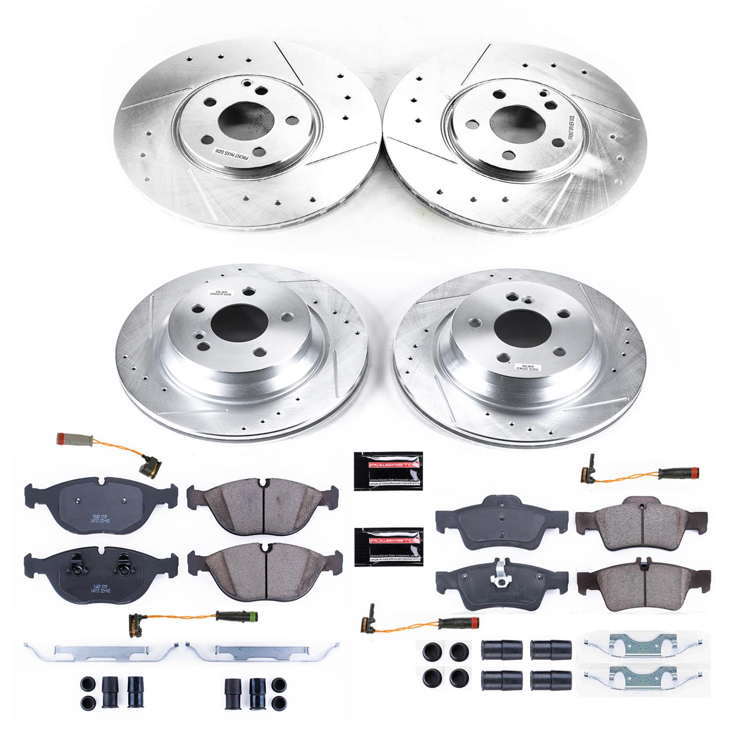 Power Stop 04-05 Mercedes-Benz E500 Front & Rear Z23 Evolution Sport Brake Kit (1x psbK7769, 1x psbK5322) thumbnail 8