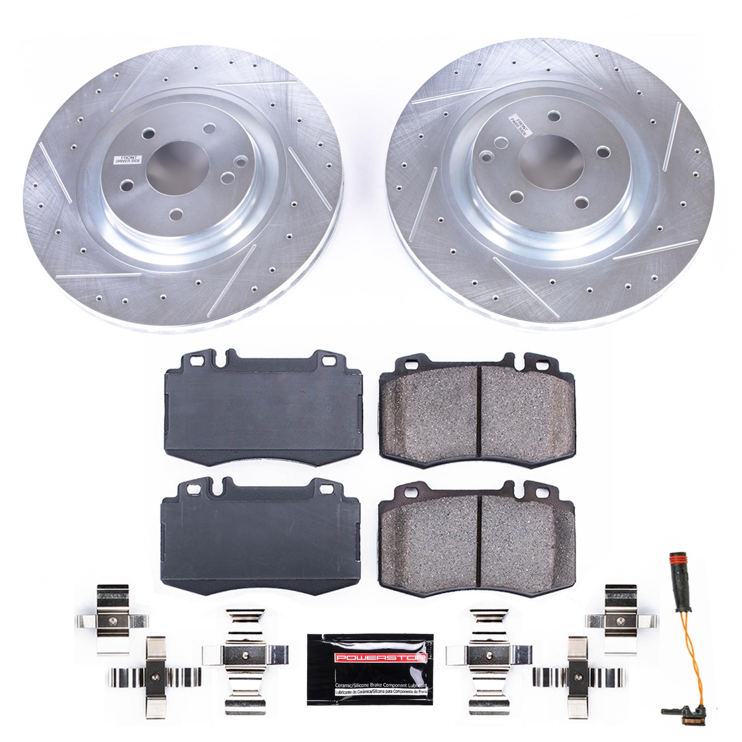 Power Stop 03-06 Mercedes-Benz CLK500 Front & Rear Z23 Evolution Sport Brake Kit (1x psbK6718, 1x psbK7788) thumbnail 8