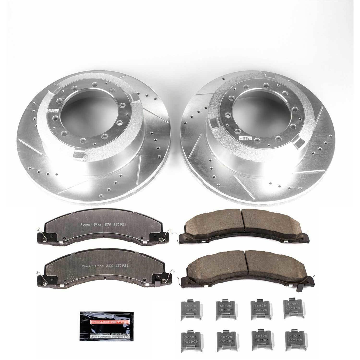 Power Stop 13-20 Ram 5500 Rear Z36 Truck & Tow Brake Kit (1x psbZ36-1335, 1x psbAR85121XL, 1x psbAR85121XR, 1x psbPBK097) thumbnail 4