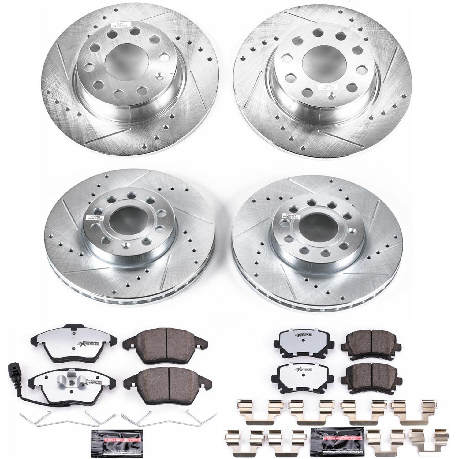 Power Stop 2010 Volkswagen Golf Front & Rear Z26 Street Warrior Brake Kit (1x psbK4623-26, 1x psbK5666-26) thumbnail 2