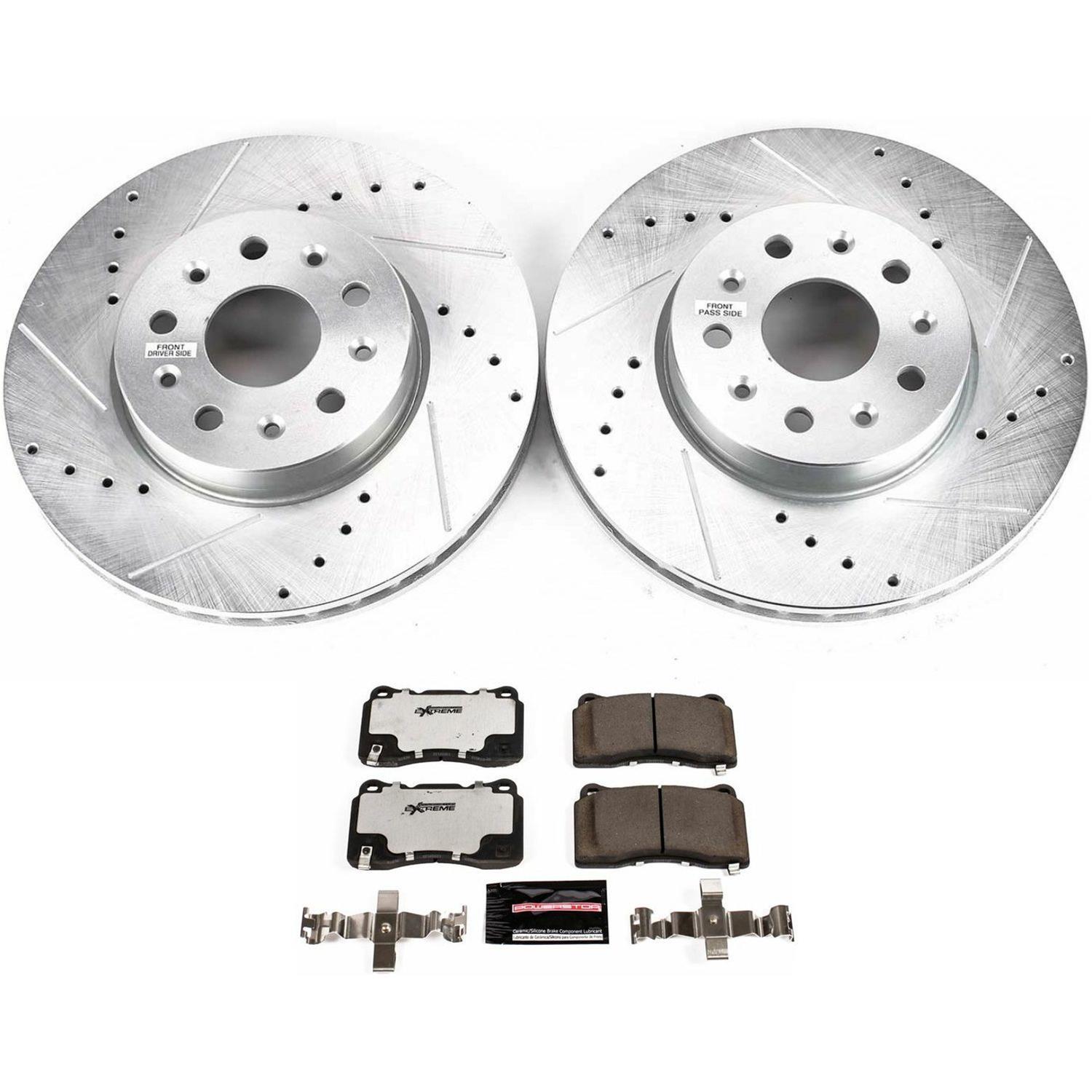 Power Stop 16-18 Cadillac CT6 Front & Rear Z26 Street Warrior Brake Kit (1x psbK7289-26, 1x psbK7882-26) thumbnail 7