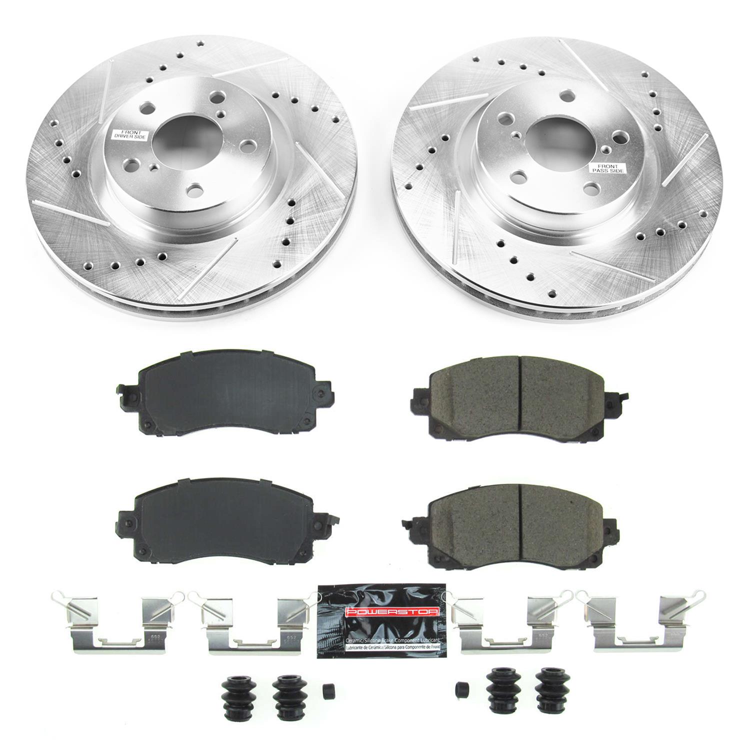 Power Stop 17-19 Subaru Impreza Front & Rear Z23 Evolution Sport Brake Kit (1x psbK6107, 1x psbK7891) thumbnail 3