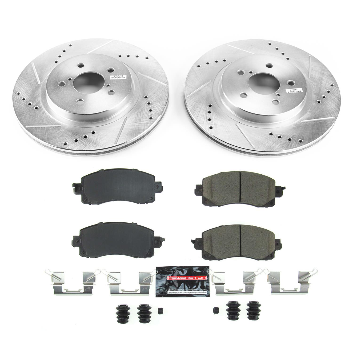 PowerStop Rear Z23 Evolution Sport Brake Kit w/ Calipers | Dodge Journey (2009–2012) (KC4569A)