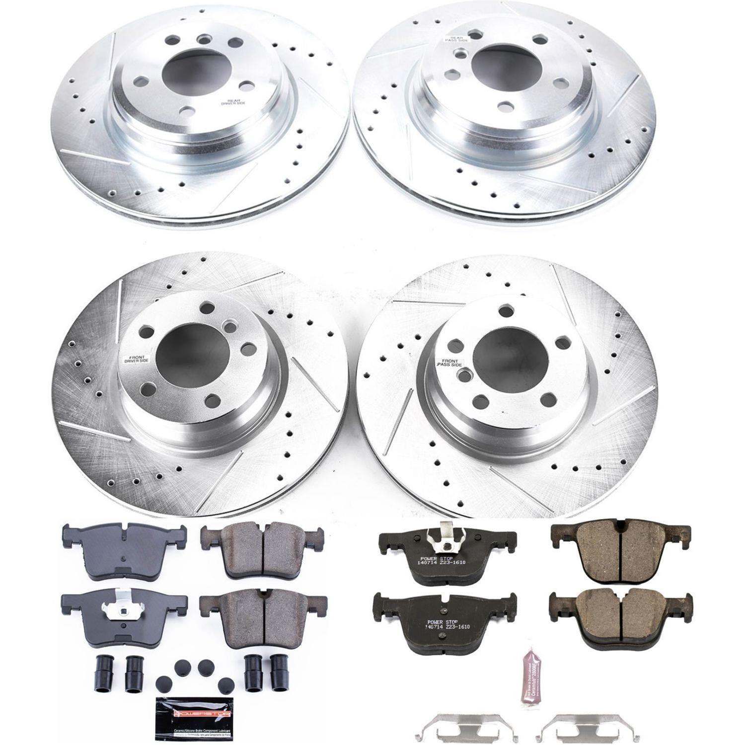 Power Stop 2015 BMW 328i xDrive Front & Rear Z23 Evolution Sport Brake Kit (1x psbK6854, 1x psbK6667) thumbnail 8