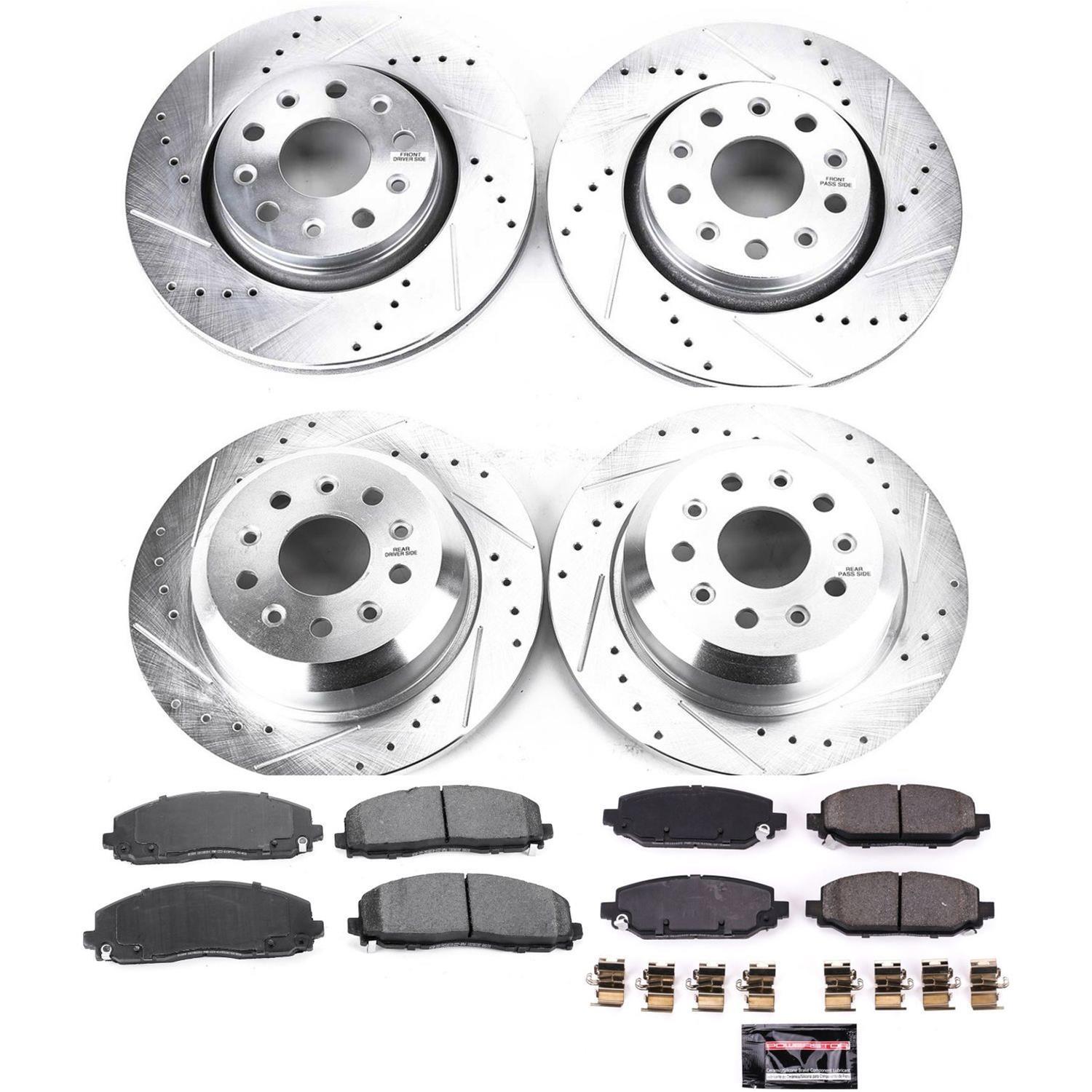 Power Stop 18-19 Jeep Wrangler Front & Rear Z23 Evolution Sport Brake Kit (1x psbK7940, 1x psbK7942) thumbnail 3