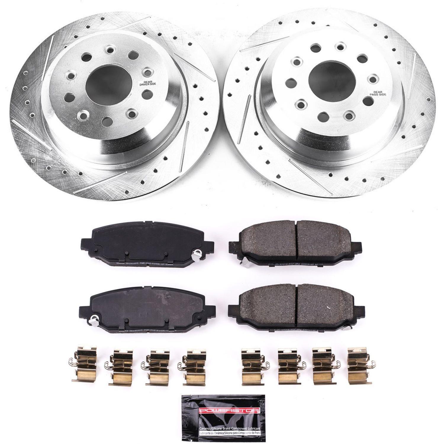 Power Stop 18-19 Jeep Wrangler Rear Z23 Evolution Sport Brake Kit w/Calipers (1x psbK7942, 1x psbS15014) thumbnail 8