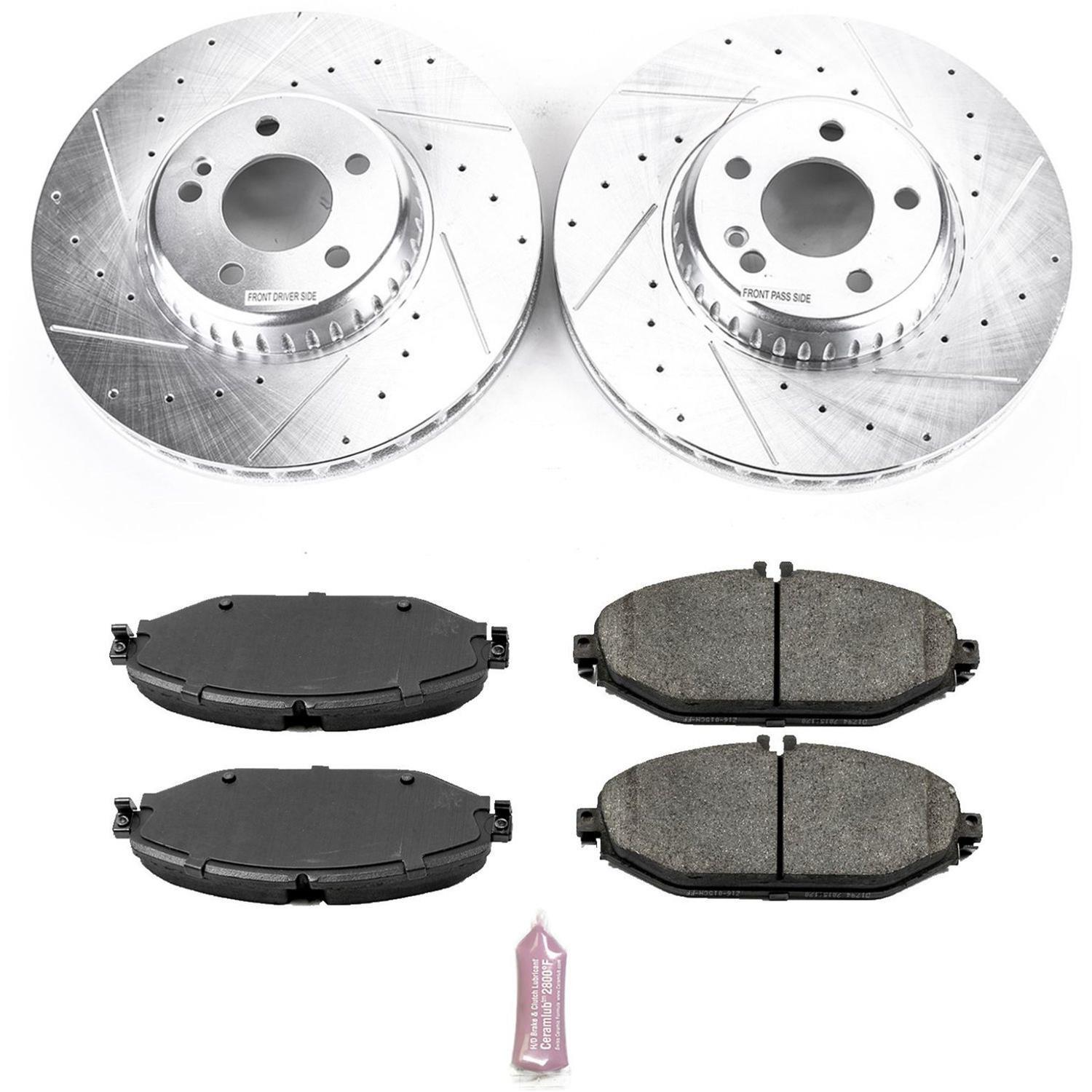 Power Stop 17-18 Mercedes-Benz C300 Front & Rear Z23 Evolution Sport Brake Kit (1x psbK7963, 1x psbK8152) thumbnail 8