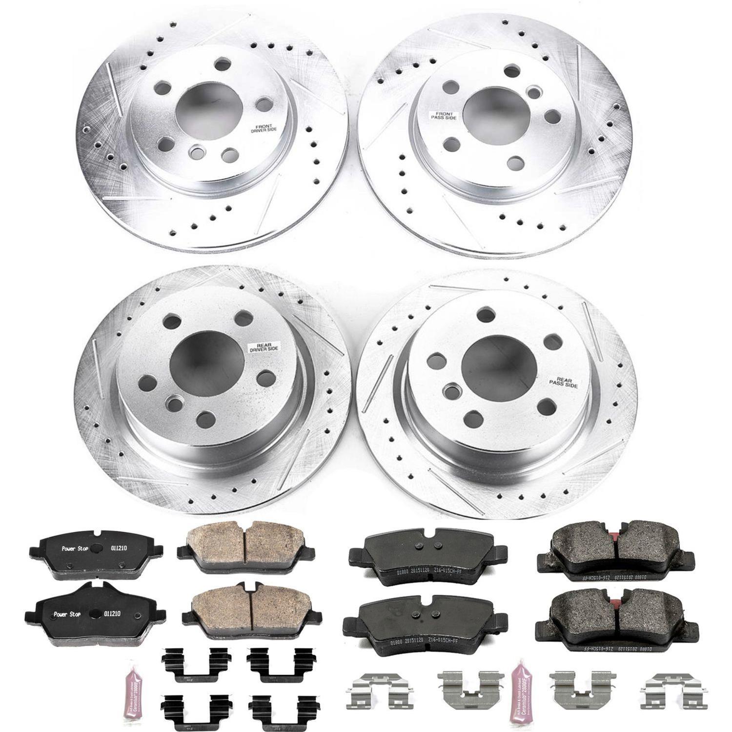 Power Stop 14-16 Mini Cooper Front & Rear Z23 Evolution Sport Brake Kit (1x psbK7750, 1x psbK7977) thumbnail 3