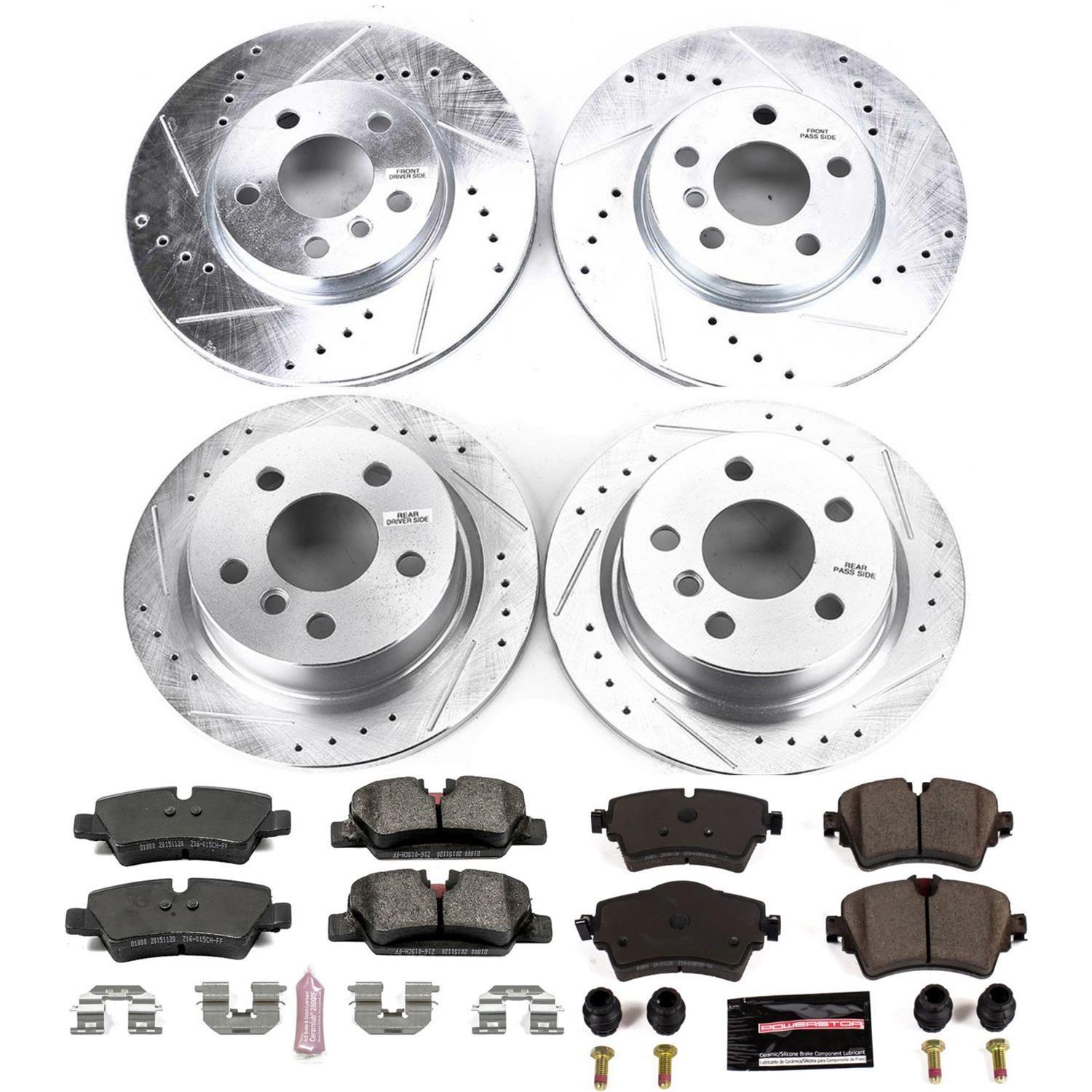 Power Stop 14-19 Mini Cooper Front & Rear Z23 Evolution Sport Brake Kit (1x psbK7750, 1x psbK7980) thumbnail 4
