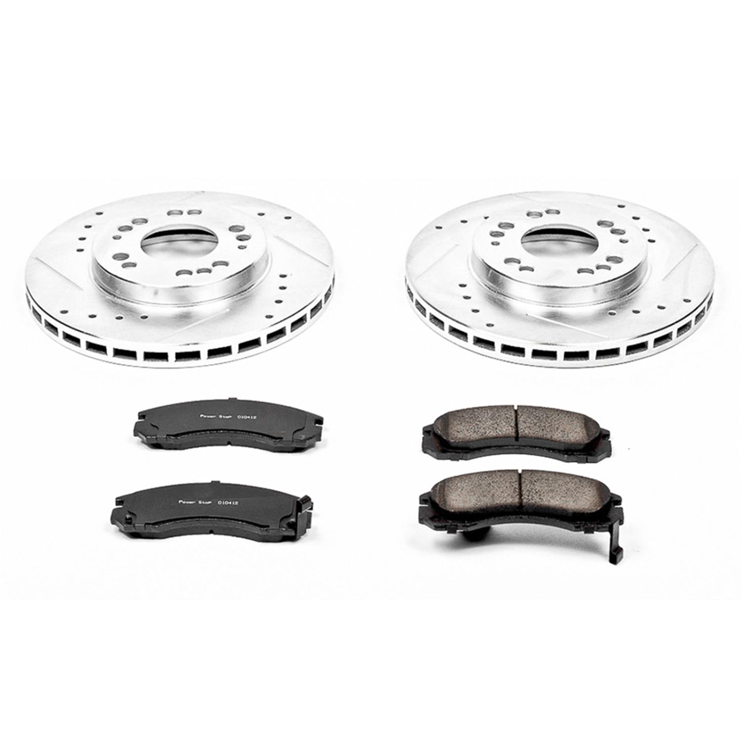 Power Stop 97-04 Mitsubishi Diamante Front Z23 Evolution Sport Brake Kit w/Calipers (1x psbK798, 1x psbS4670A) thumbnail 4