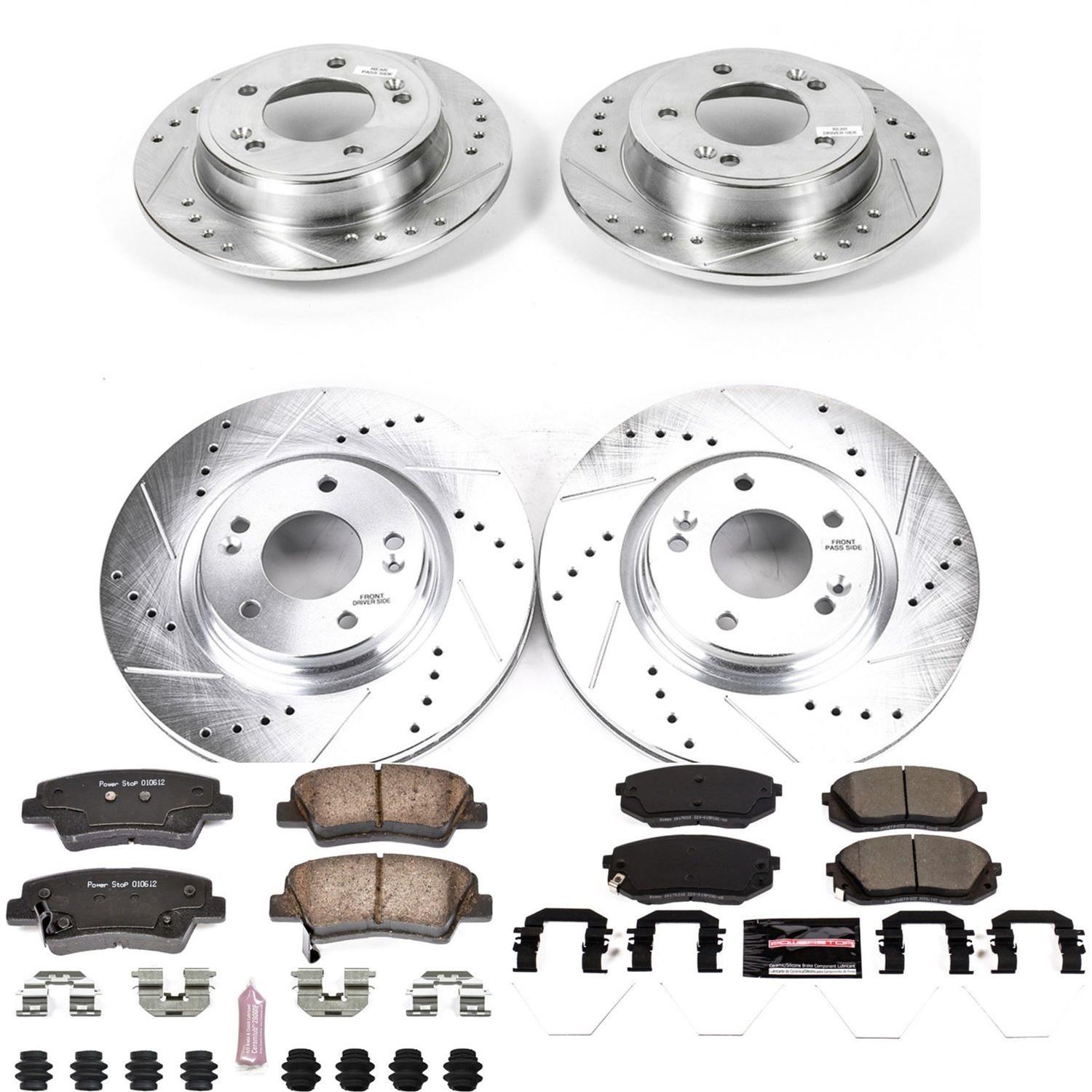 Power Stop 17-19 Kia Soul Front & Rear Z23 Evolution Sport Brake Kit (1x psbK6501, 1x psbK8011) thumbnail 2