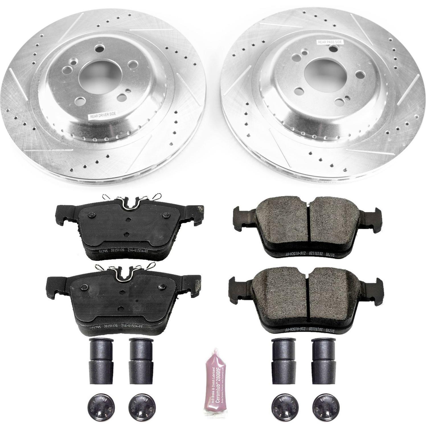 Power Stop 2018 Mercedes-Benz C350e Front & Rear Z23 Evolution Sport Brake Kit (1x psbK8047, 1x psbK7969) thumbnail 9