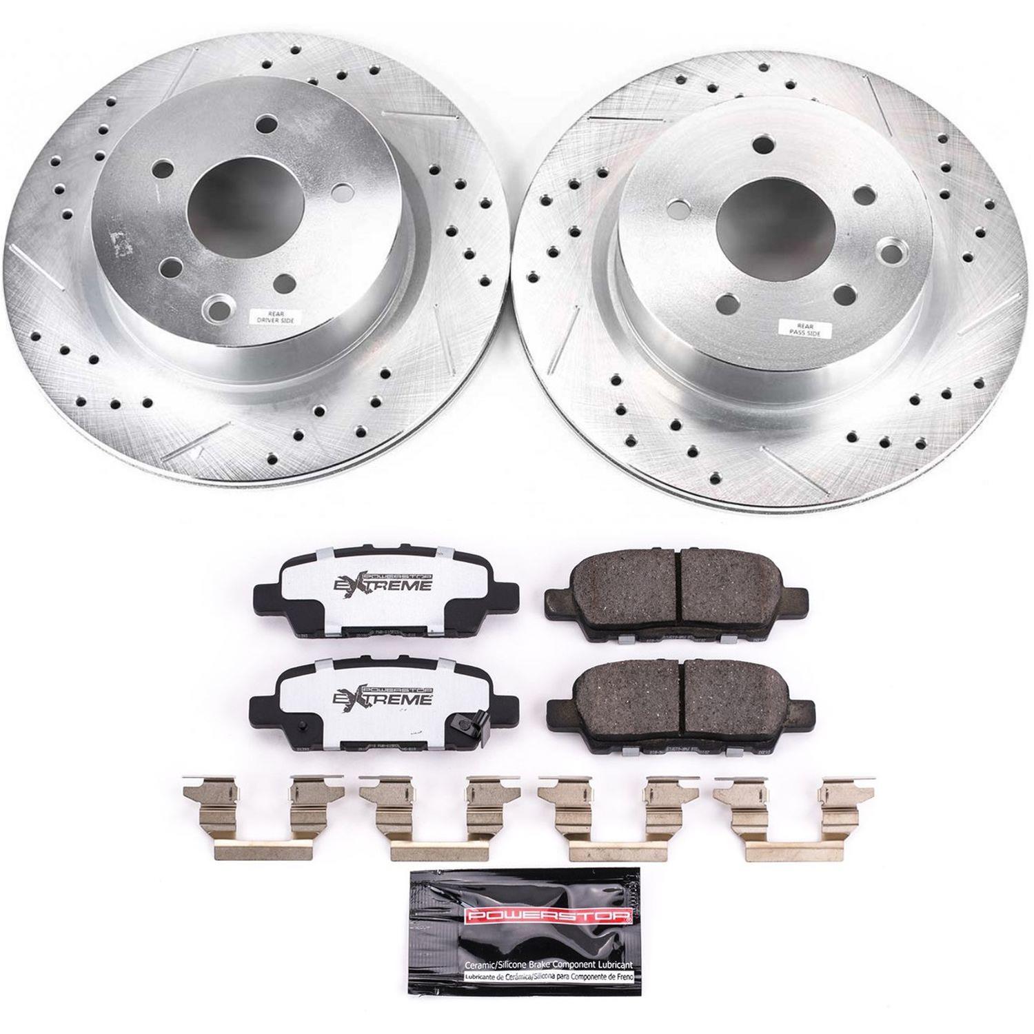 Power Stop 18-19 Nissan 370Z Front and Rear Z26 Street Kit w/Cals (1x psbS6036, 1x psbK112-26, 1x psbK8062-26, 1x psbS2870B) thumbnail 9