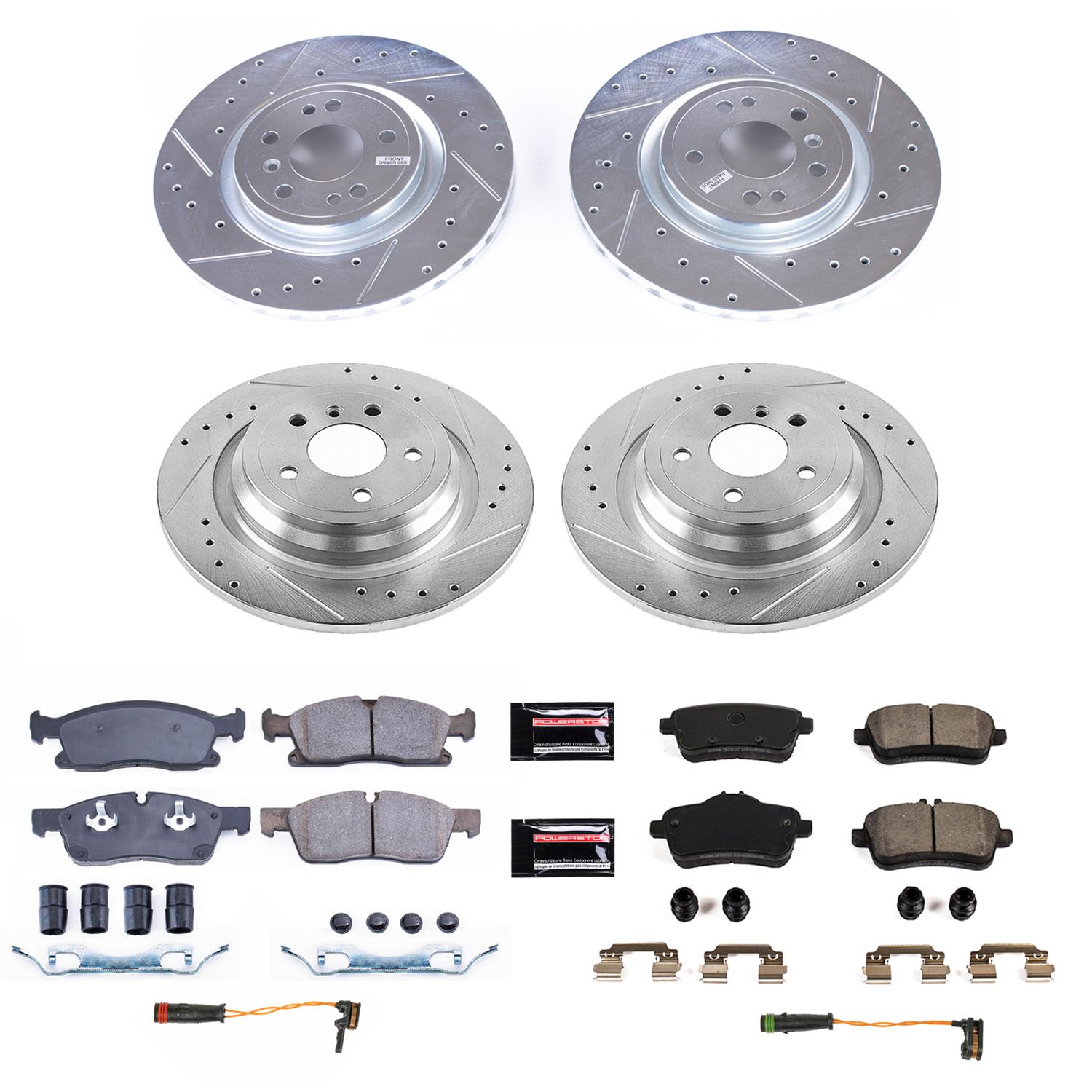 Power Stop 2018 Mercedes-Benz GLE350 Front & Rear Z23 Evolution Sport Brake Kit (1x psbK7440, 1x psbK8114) thumbnail 3