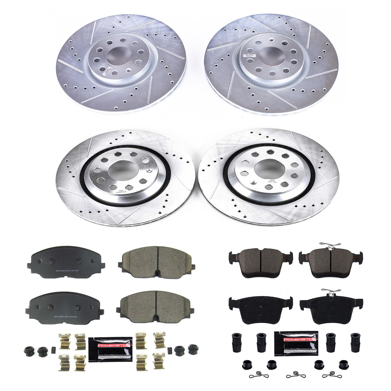 Power Stop 2018 Volkswagen Atlas Front & Rear Z23 Evolution Sport Brake Kit (1x psbK7084, 1x psbK8117) thumbnail 8