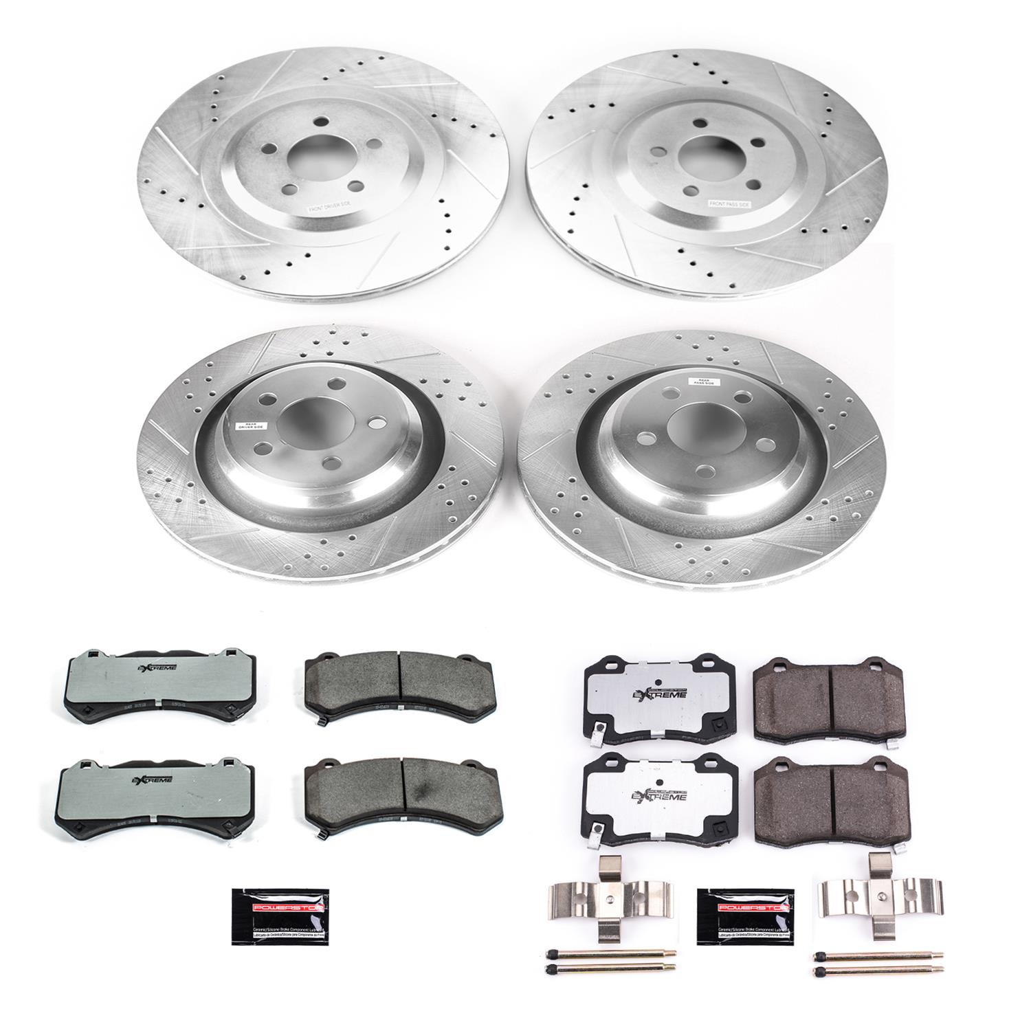 Power Stop K8170-26 Power Stop Z26 Street Warrior Brake Upgrade Kits |  Summit Racing