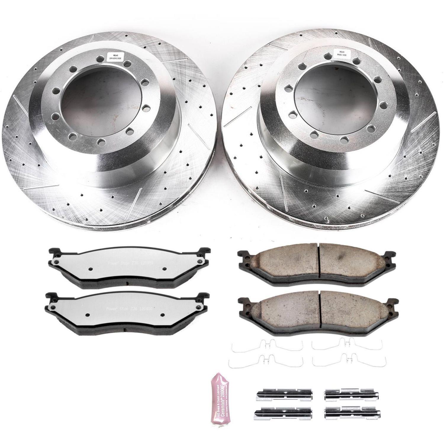 Power Stop 15-19 Ford F59 Front & Rear Z36 Truck & Tow Brake Kit (2x psbZ36-1066, 2x psbAR8569XL, 2x psbAR8569XR, 2x psbPBK043) thumbnail 9