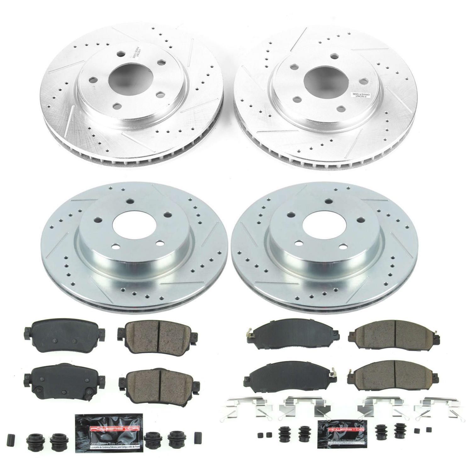 Power Stop 18-19 Nissan Leaf Front & Rear Z23 Evolution Sport Brake Kit (1x psbK8275, 1x psbK8313) thumbnail 2