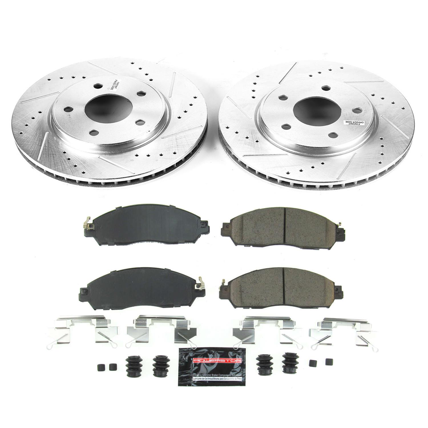 Power Stop 18-19 Nissan Leaf Front & Rear Z23 Evolution Sport Brake Kit (1x psbK8275, 1x psbK8313) thumbnail 3