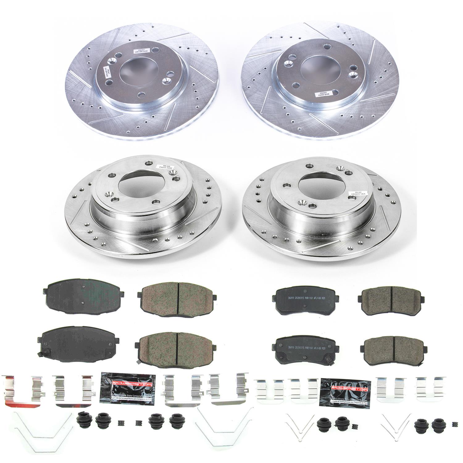 Power Stop 18-19 Hyundai Kona Front & Rear Z23 Evolution Sport Brake Kit (1x psbK8279, 1x psbK8277) thumbnail 8