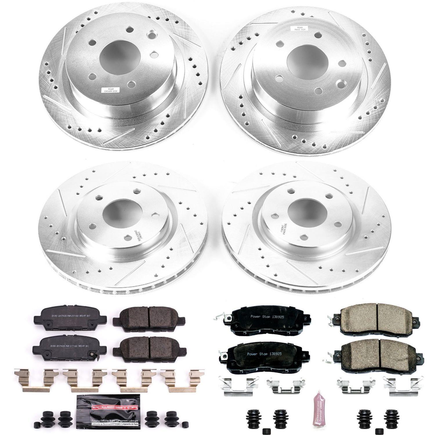 Power Stop 14-17 Nissan Leaf Front & Rear Z23 Evolution Sport Brake Kit (1x psbK7215, 1x psbK6761) thumbnail 4