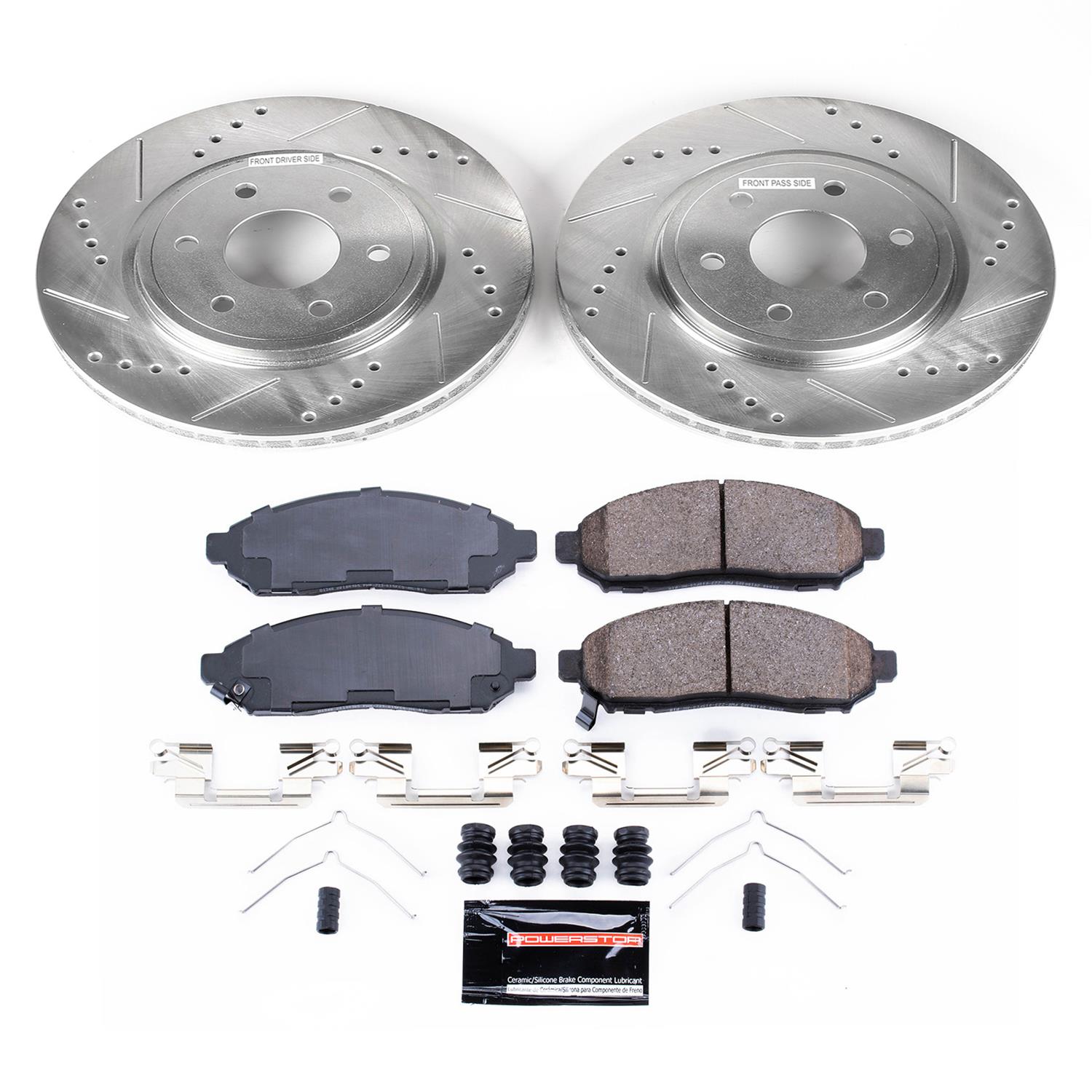 Power Stop 2019 Nissan Frontier 2WD Front Z23 Evolution Sport Brake Kit w/Calipers (1x psbK8325, 1x psbS3122A) thumbnail 7